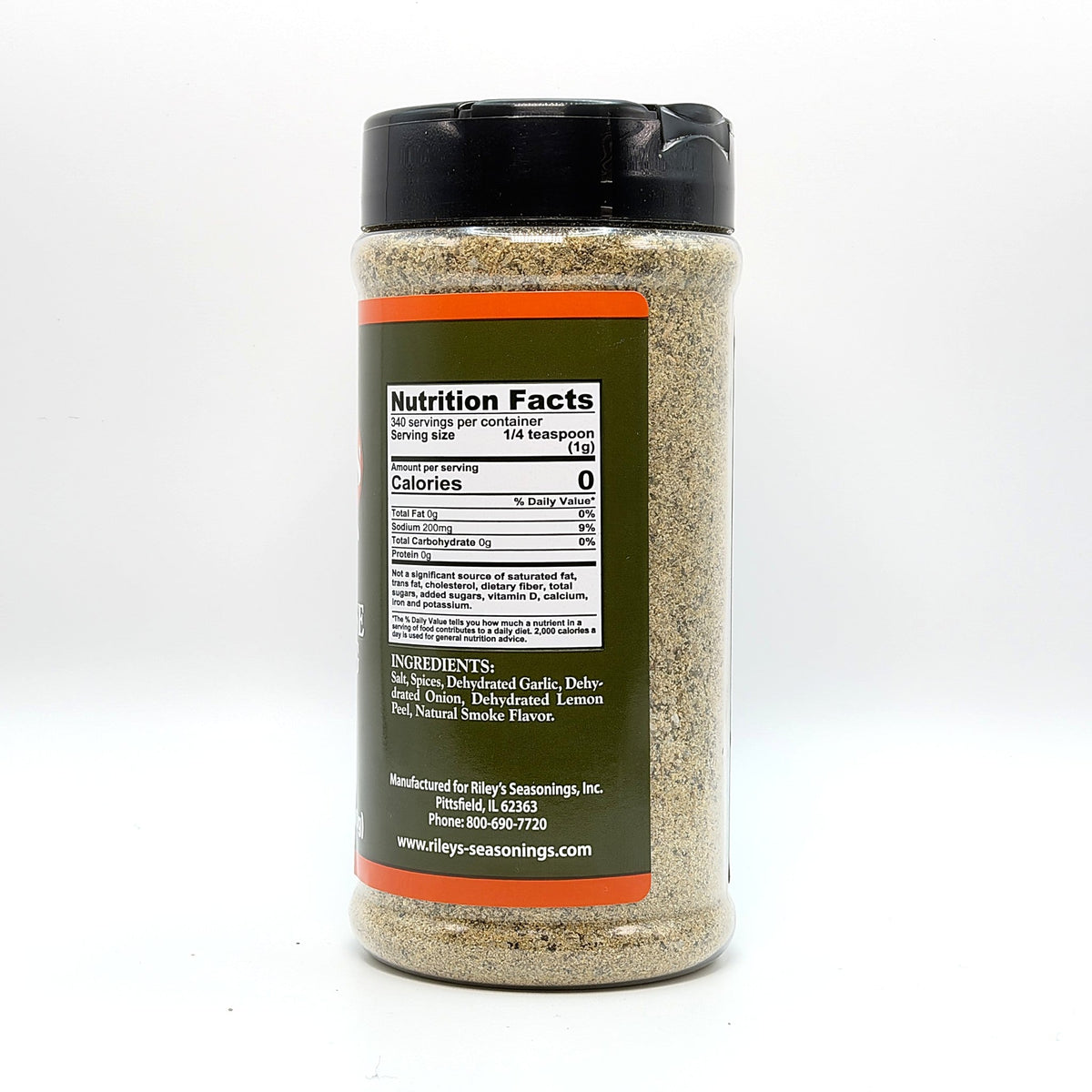 Riley's All Purpose Seasoning 12 oz, nutrition facts and ingredients