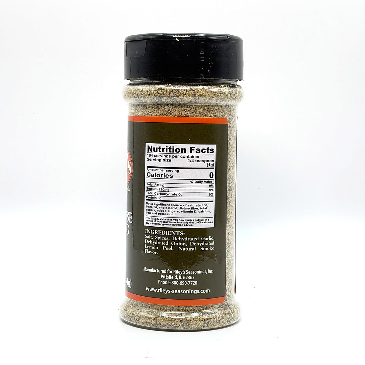 Riley's All Purpose Seasoning 6.5 oz, nutrition facts and ingredients