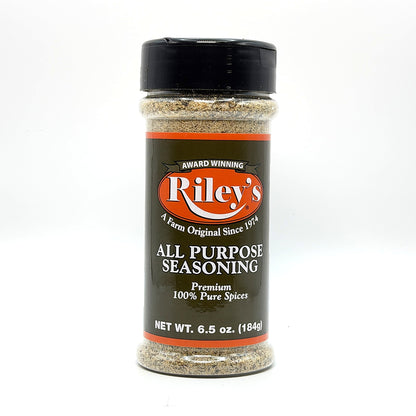 Riley's All Purpose Seasoning 6.5 oz jar, front