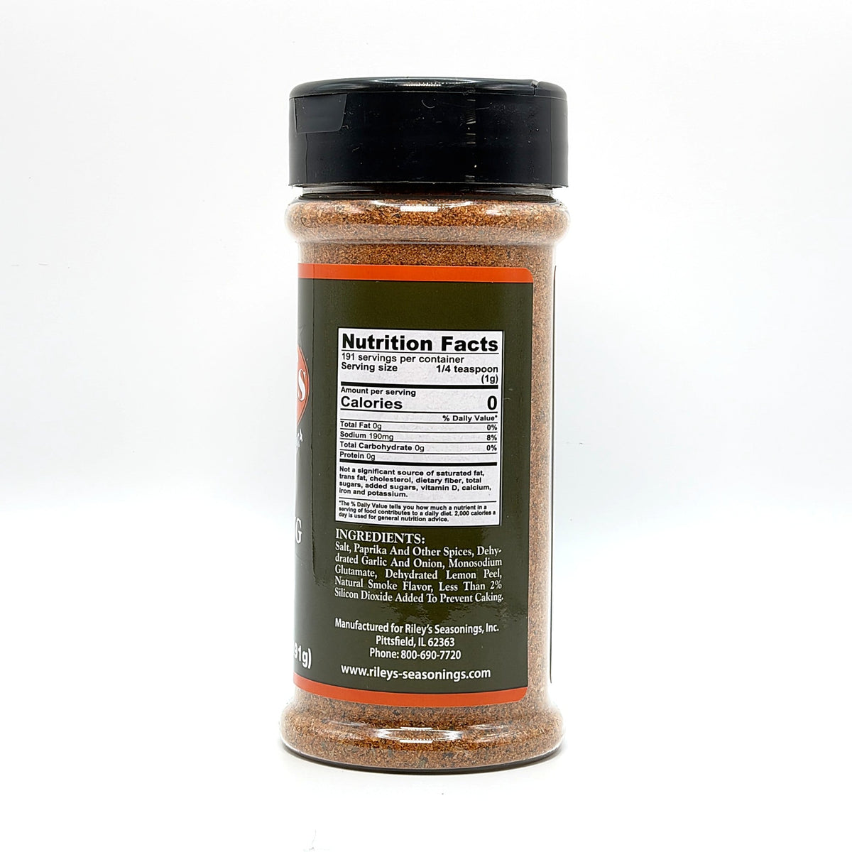 Riley's Cajun Seasoning 6.75 oz, nutrition facts and ingredients
