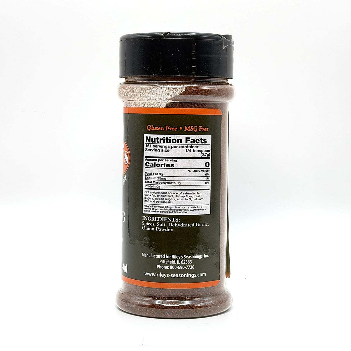Riley's Chili Seasoning 4 oz, nutrition facts and ingredients