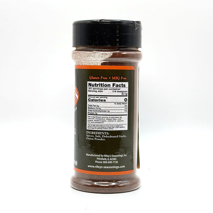 Riley's Chili Seasoning 4 oz, nutrition facts and ingredients