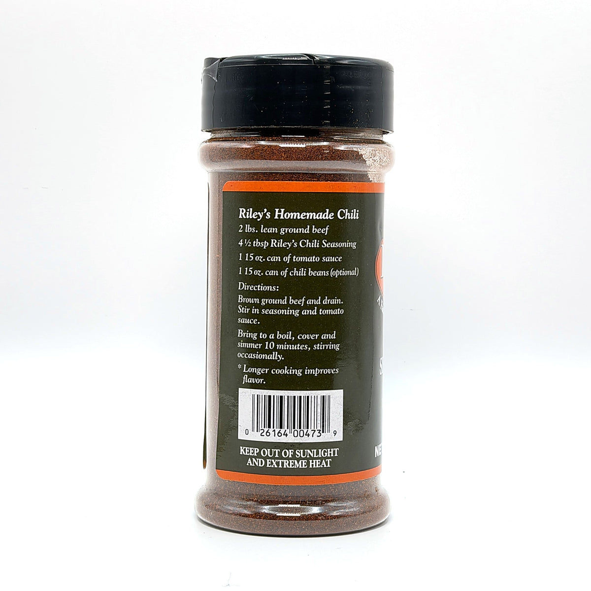Riley's Chili Seasoning 4 oz, homemade chili recipe panel