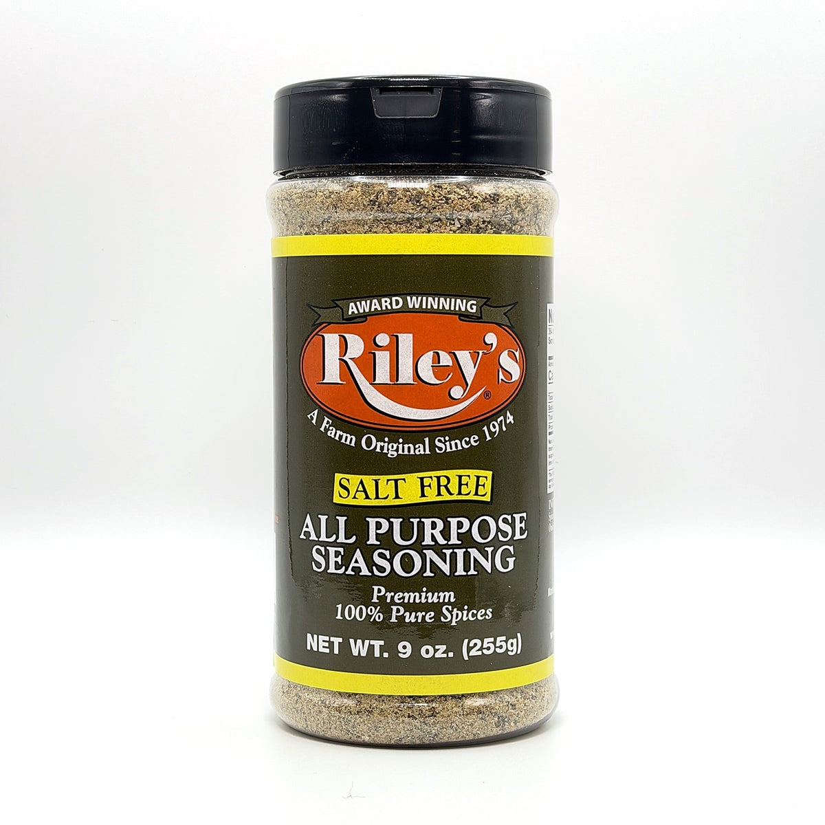 Riley's Salt Free All Purpose Seasoning 9 oz jar, front